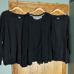 3 Women's Tek Gear Crew Neck Pullover Sweatshirts